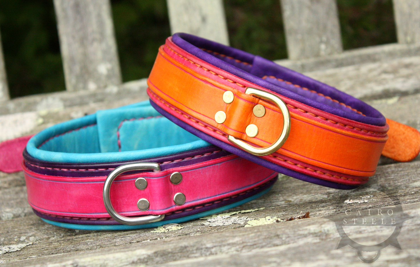 Made-To-Order: Double Strap Leather Collar