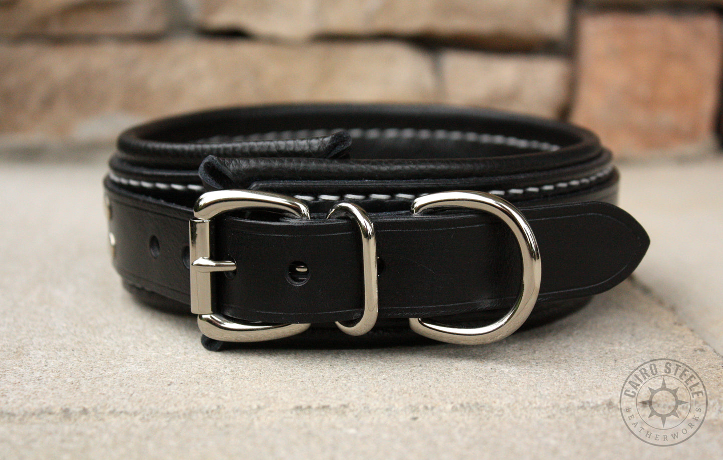 Black Leather Collar