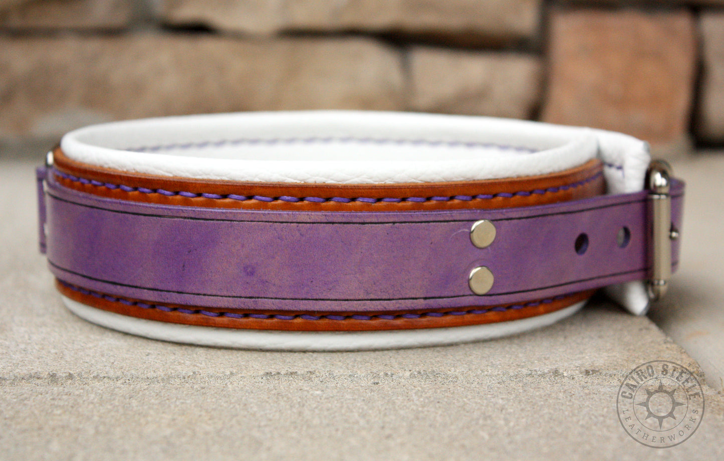Blackberry Cobbler Leather Collar