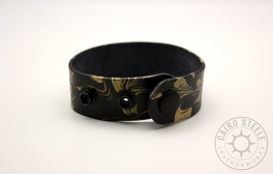 Black & Gold Marbled Bracelet