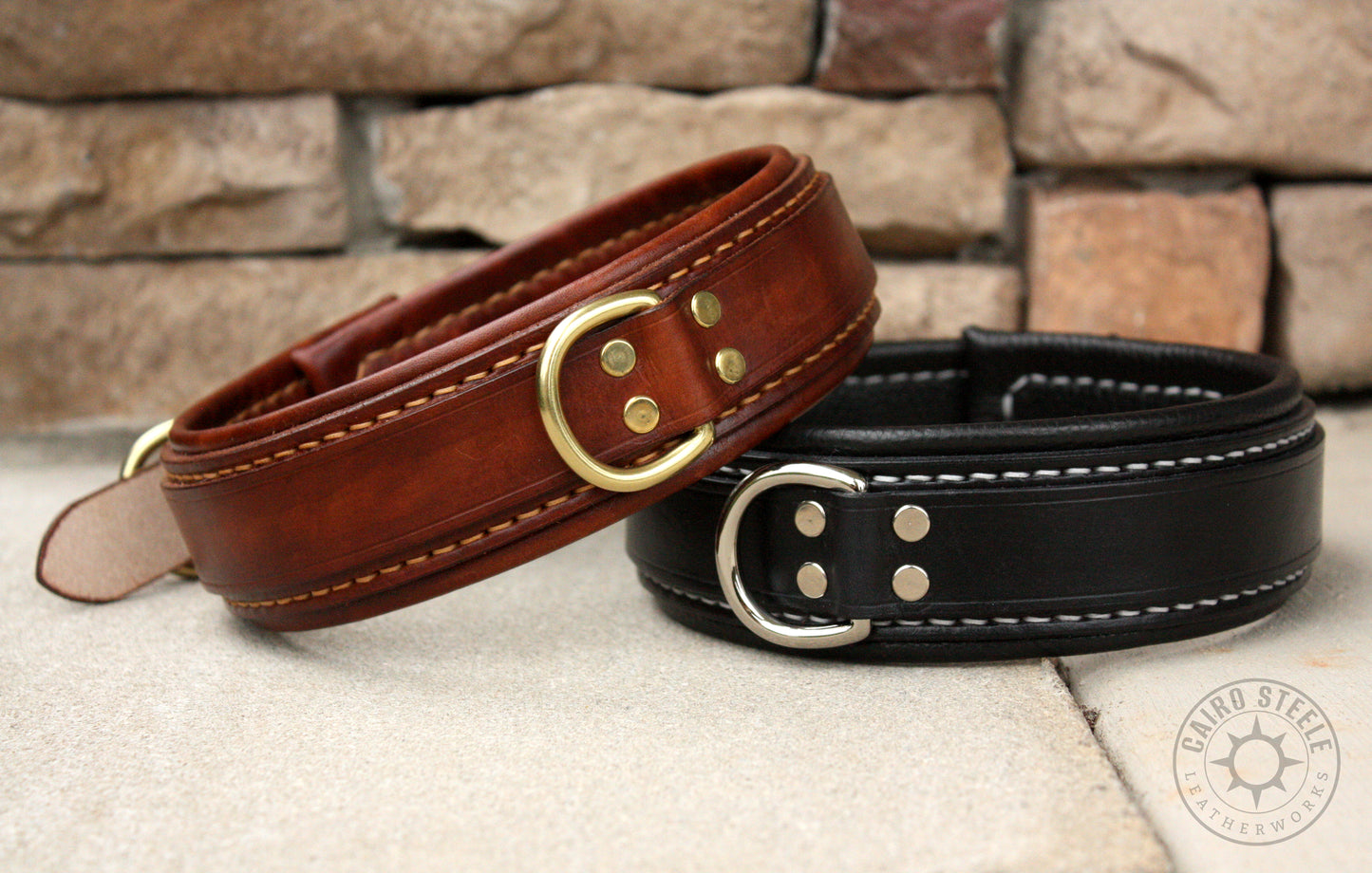 Brown Leather Collar