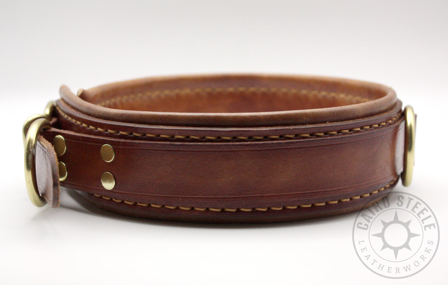 English Tan Leather Collar