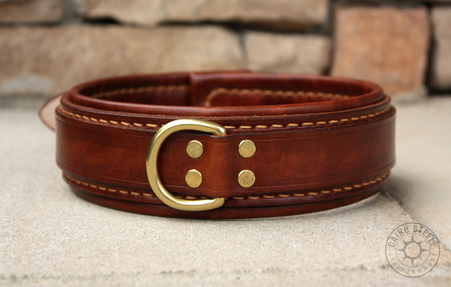 Brown Leather Collar