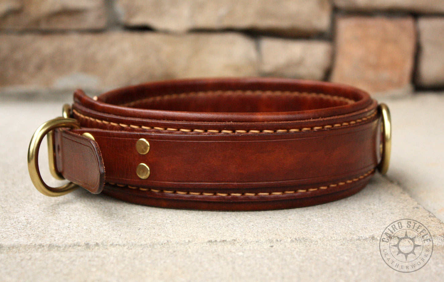 Brown Leather Collar