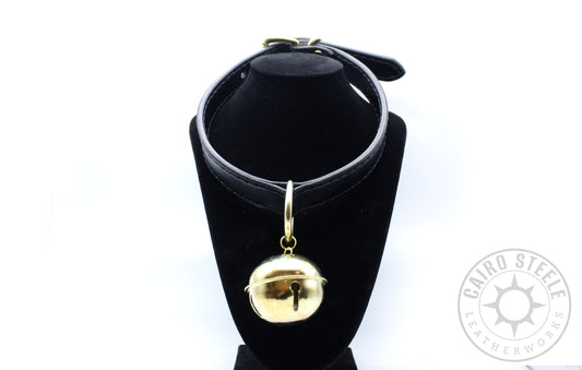 Black & Brass Deluxe Kitten Collar