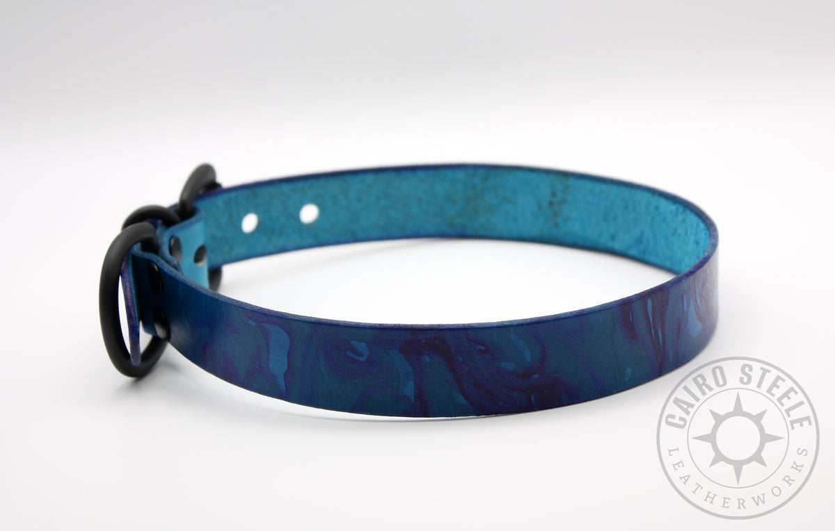 Marble Fade Day Collar: Cerulean/Blue