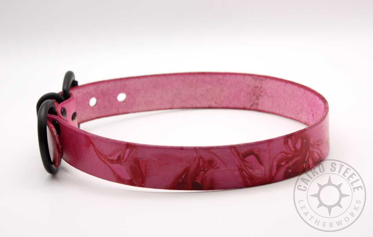 Marble Fade Day Collar: Light Pink/Hot Pink