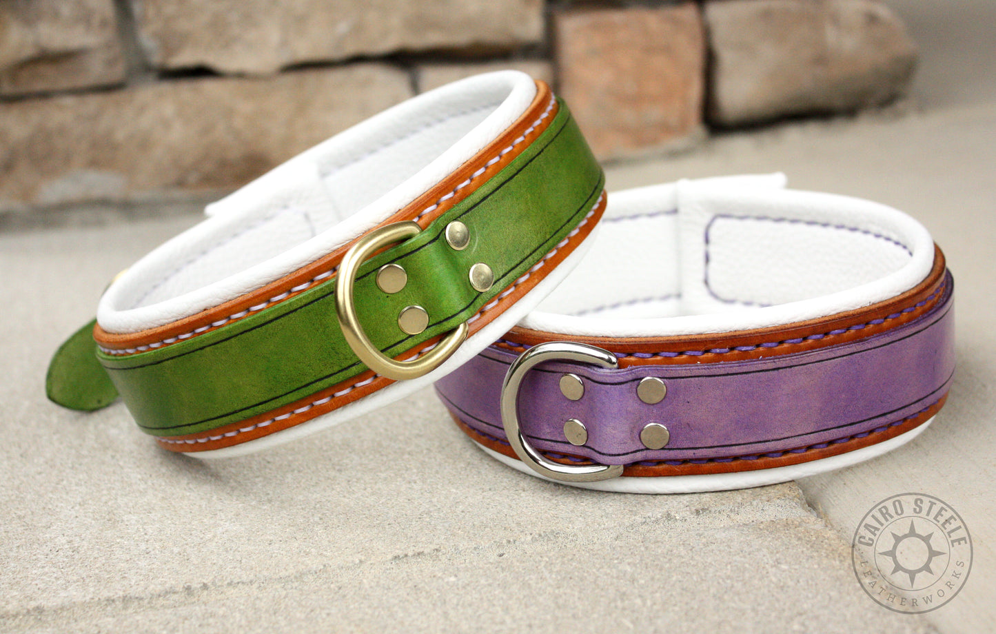 Key Lime Pie Leather Collar