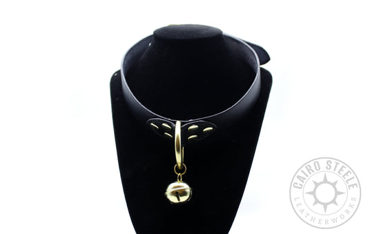 Black & Brass Kitten Collar