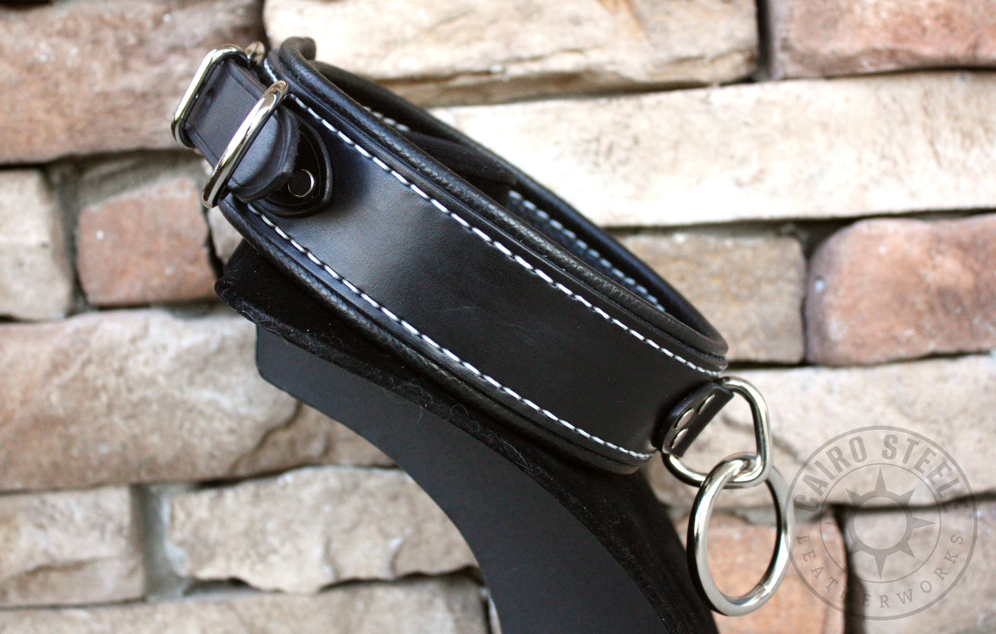 Black and Silver Loop Collar