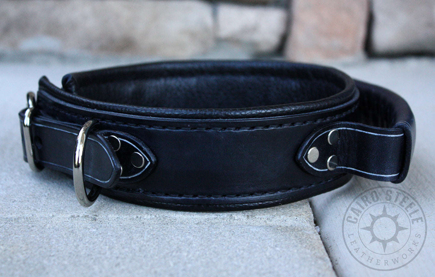 Black & Silver Pull Collar