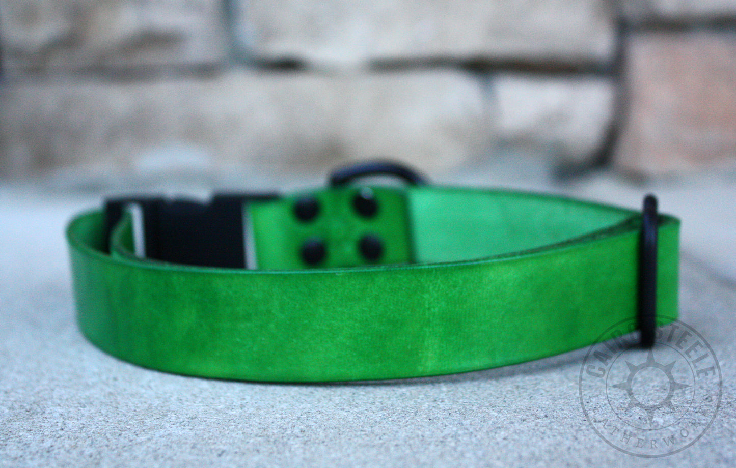 Green & Black Puppy Collar