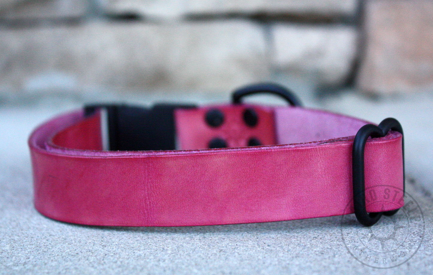 Pink & Black Puppy Collar