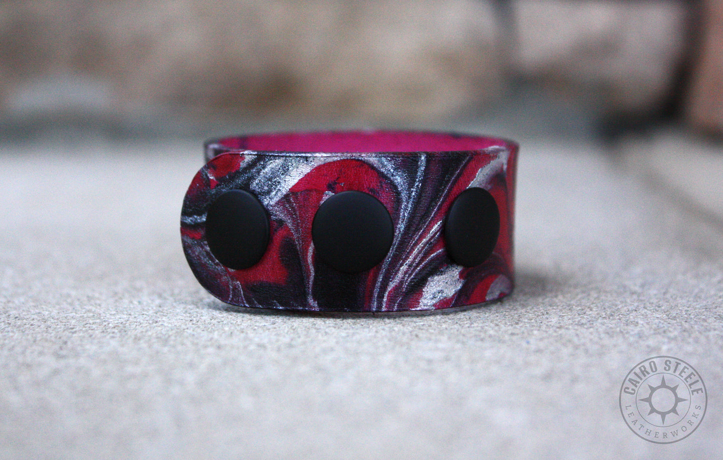 Marbled Leather Bracelets