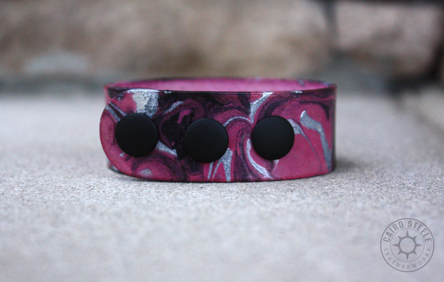 Marbled Leather Bracelets