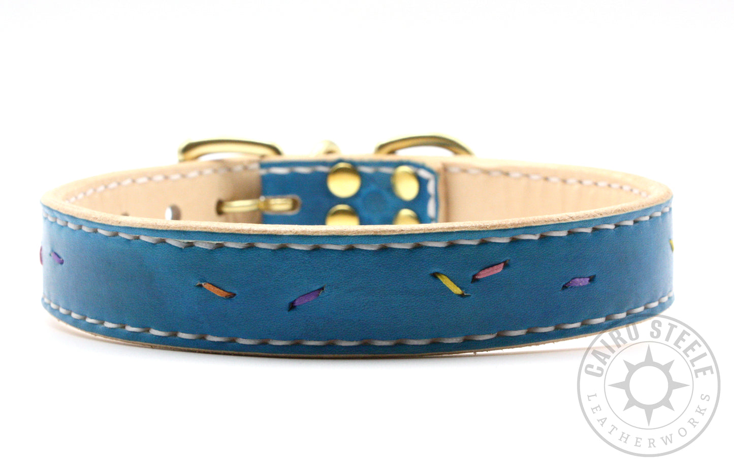 Aqua & Brass Sugar Cookie Collar