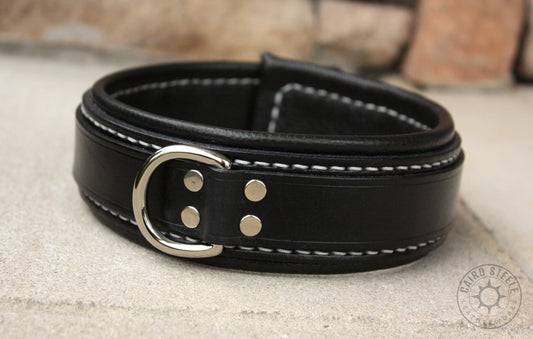 Black Leather Collar