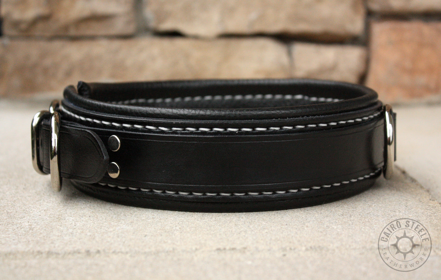 Black Leather Collar