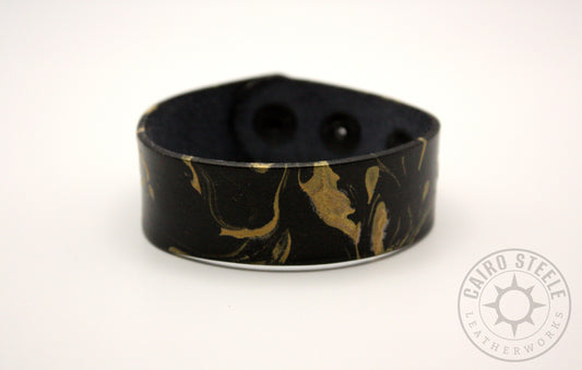 Black & Gold Marbled Bracelet