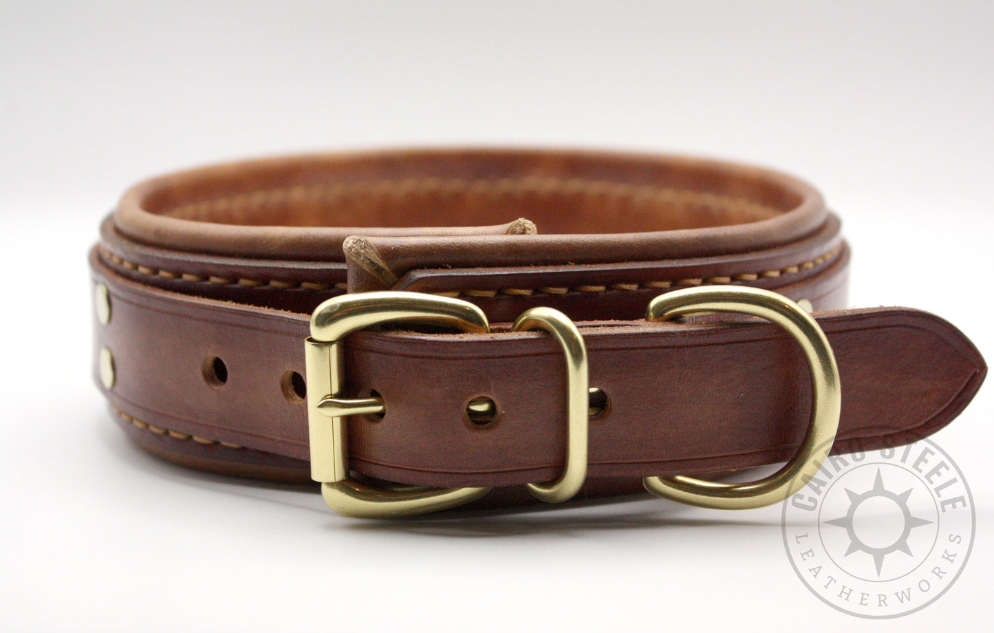 English Tan Leather Collar