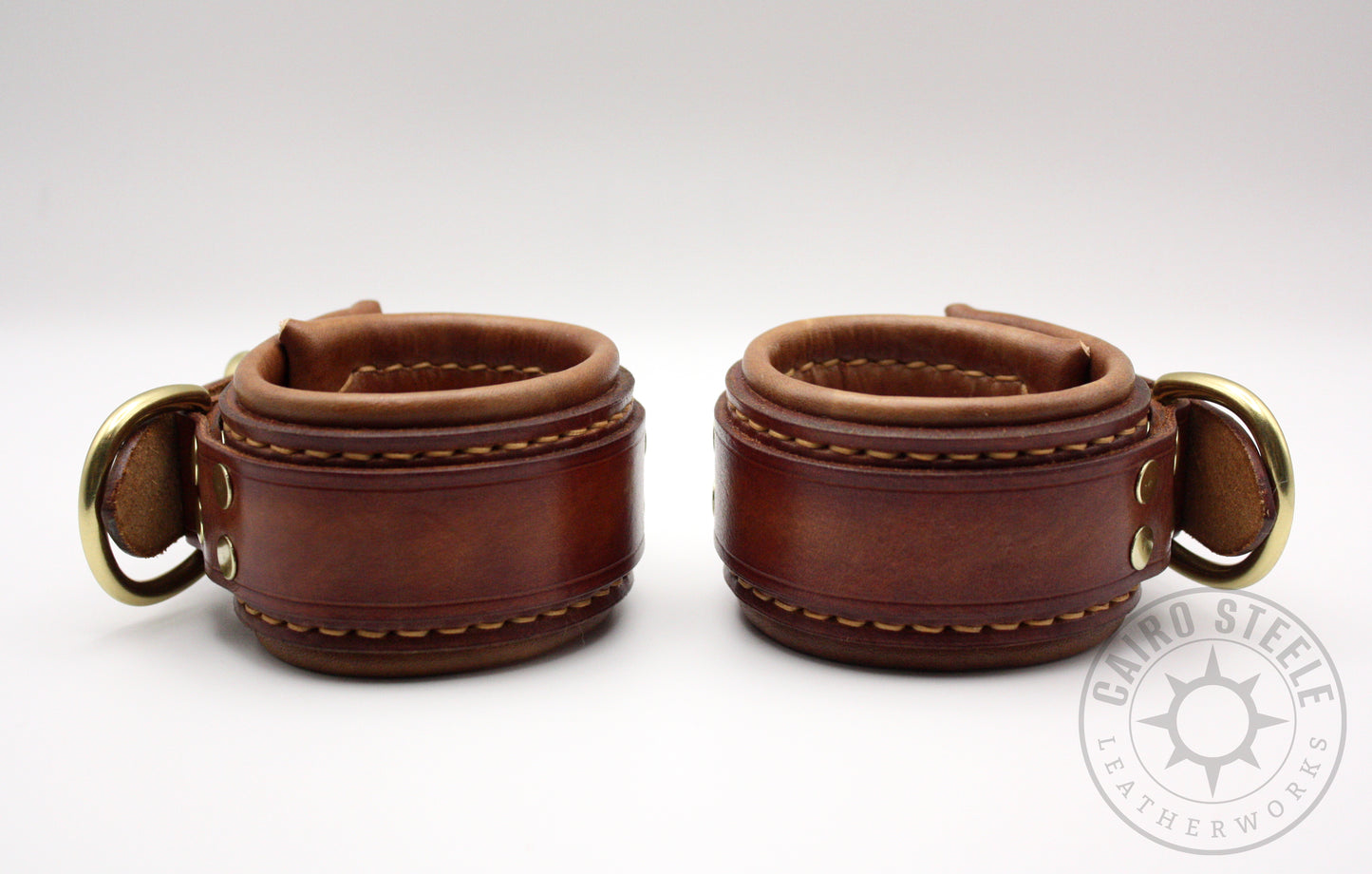 English Tan Leather Cuffs