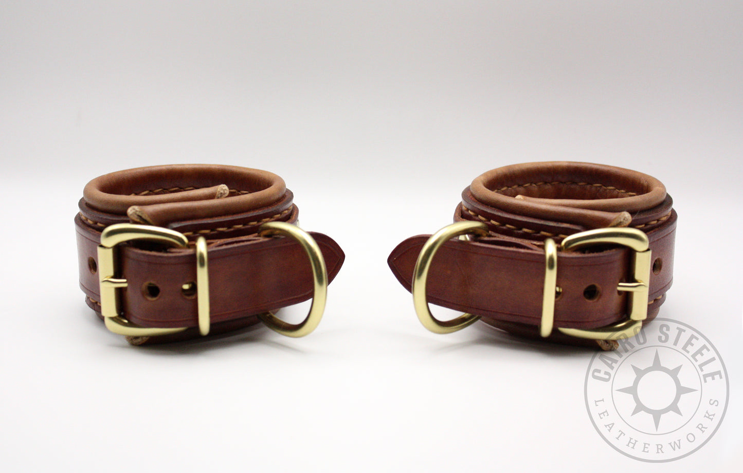 English Tan Leather Cuffs