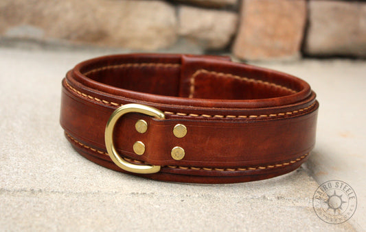 Brown Leather Collar