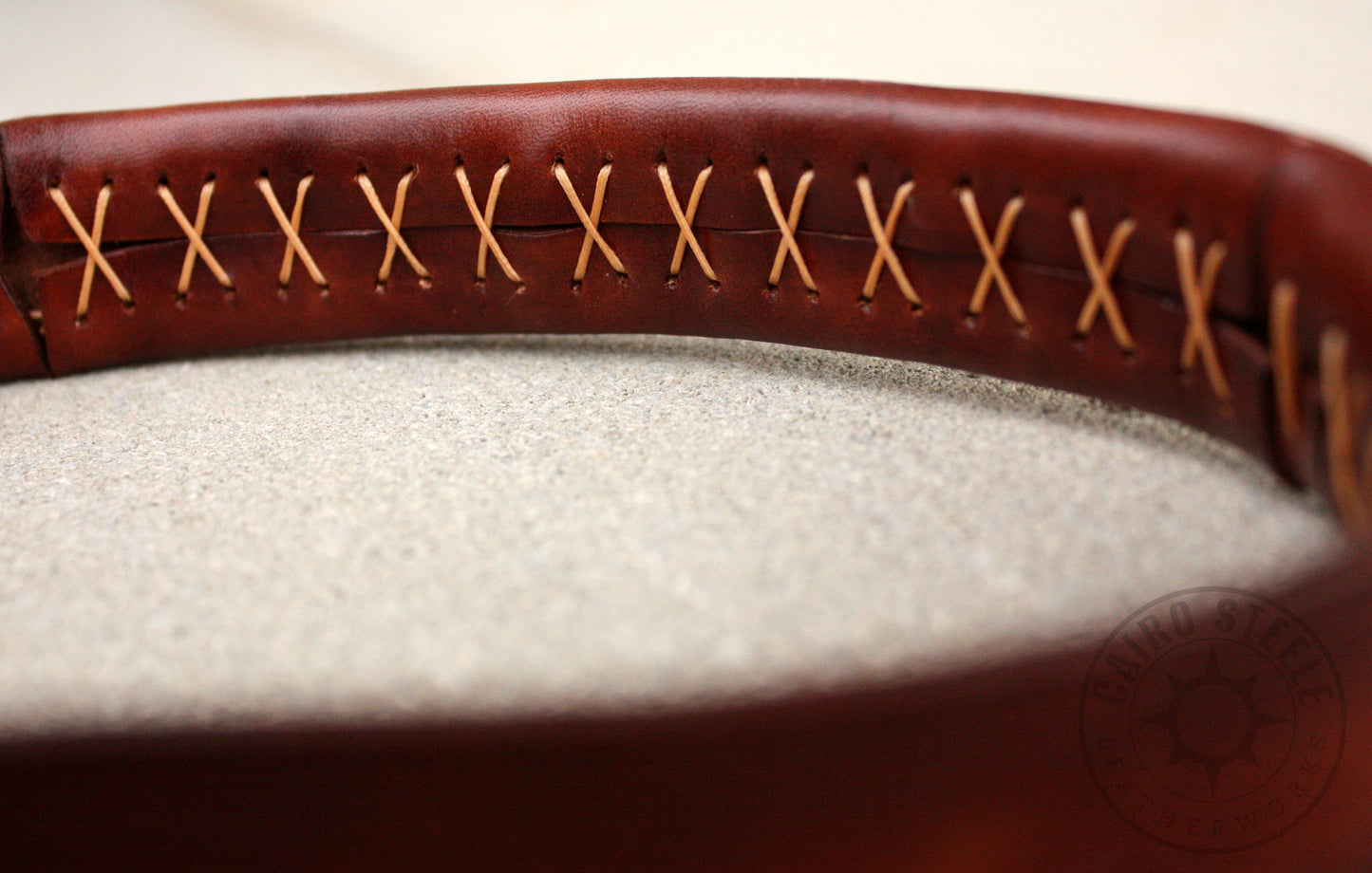 Brown Leather Short Pull Leash