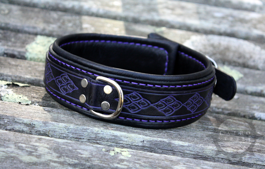Black & Purple Dragonscale Collar & Cuffs [2024]