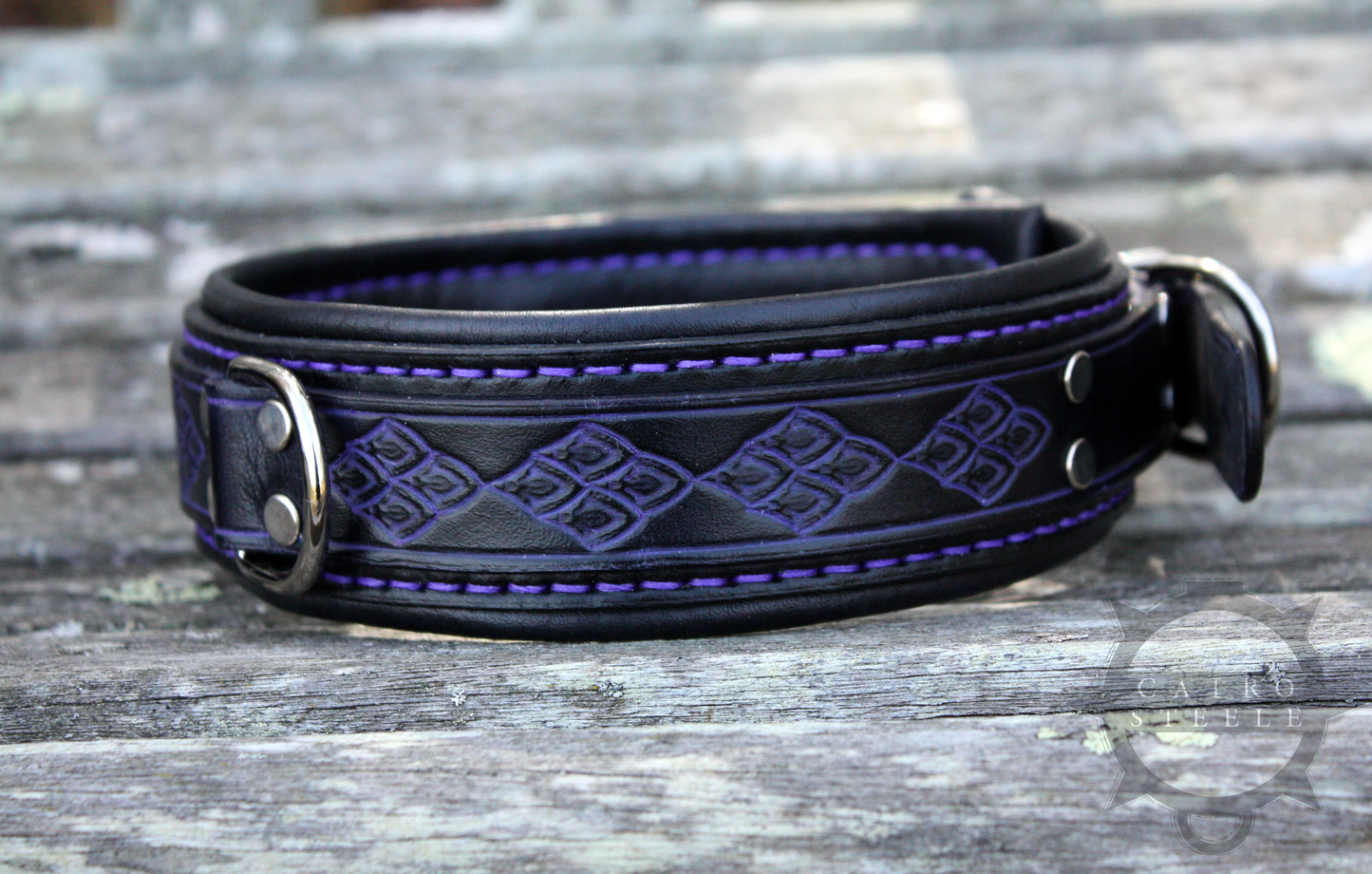 Black & Purple Dragonscale Collar & Cuffs [2024]