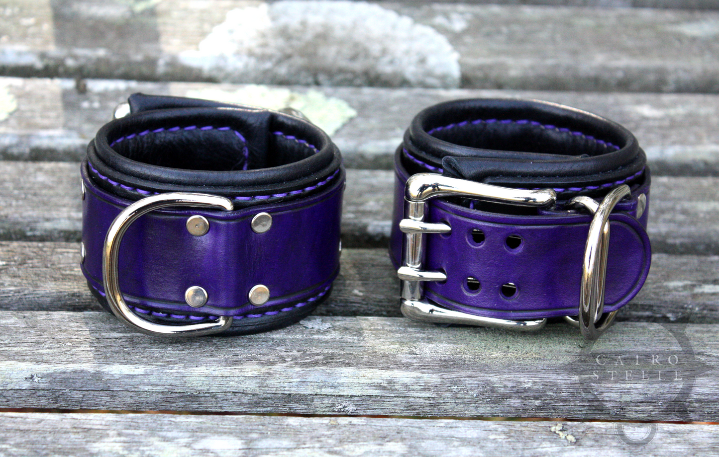 Black & Purple Dragonscale Collar & Cuffs [2024]