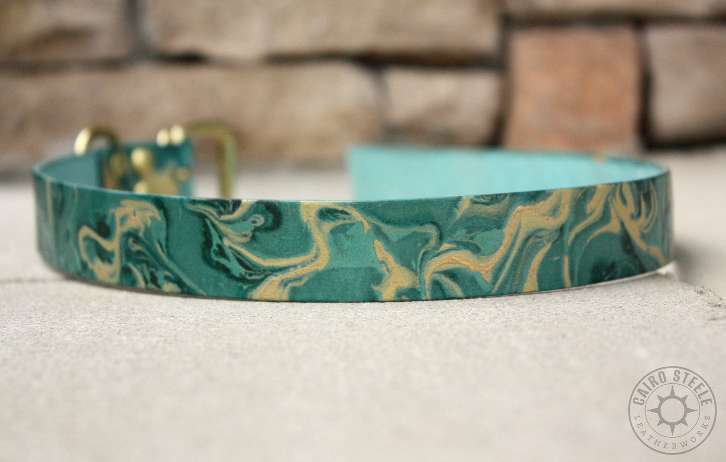 Metallic Marbled Leather Day Collars [Multiple Colors]