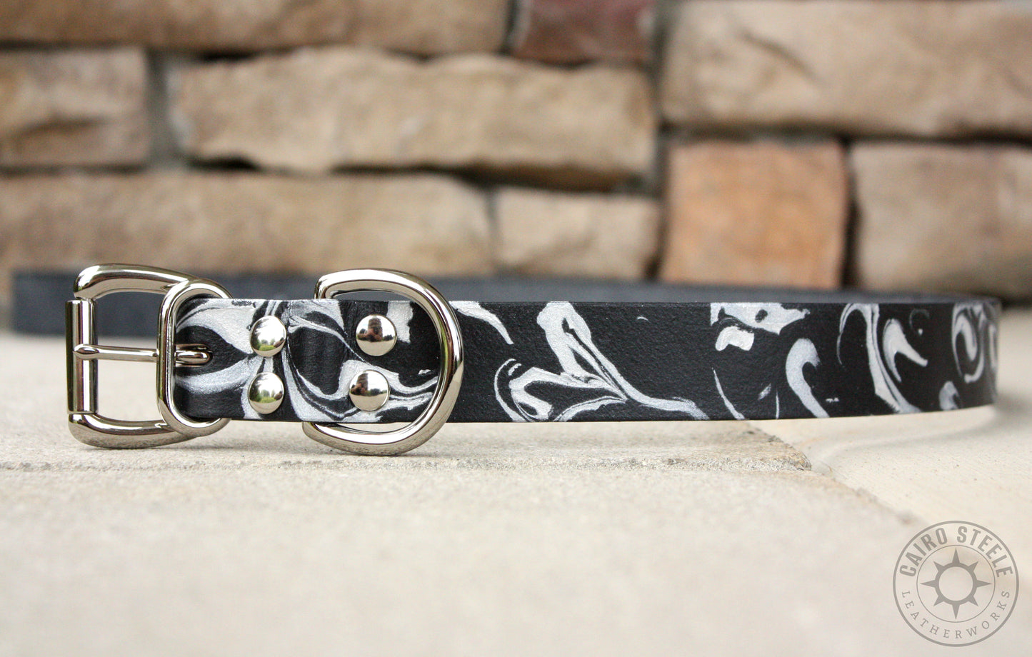 Metallic Marbled Leather Day Collars [Multiple Colors]