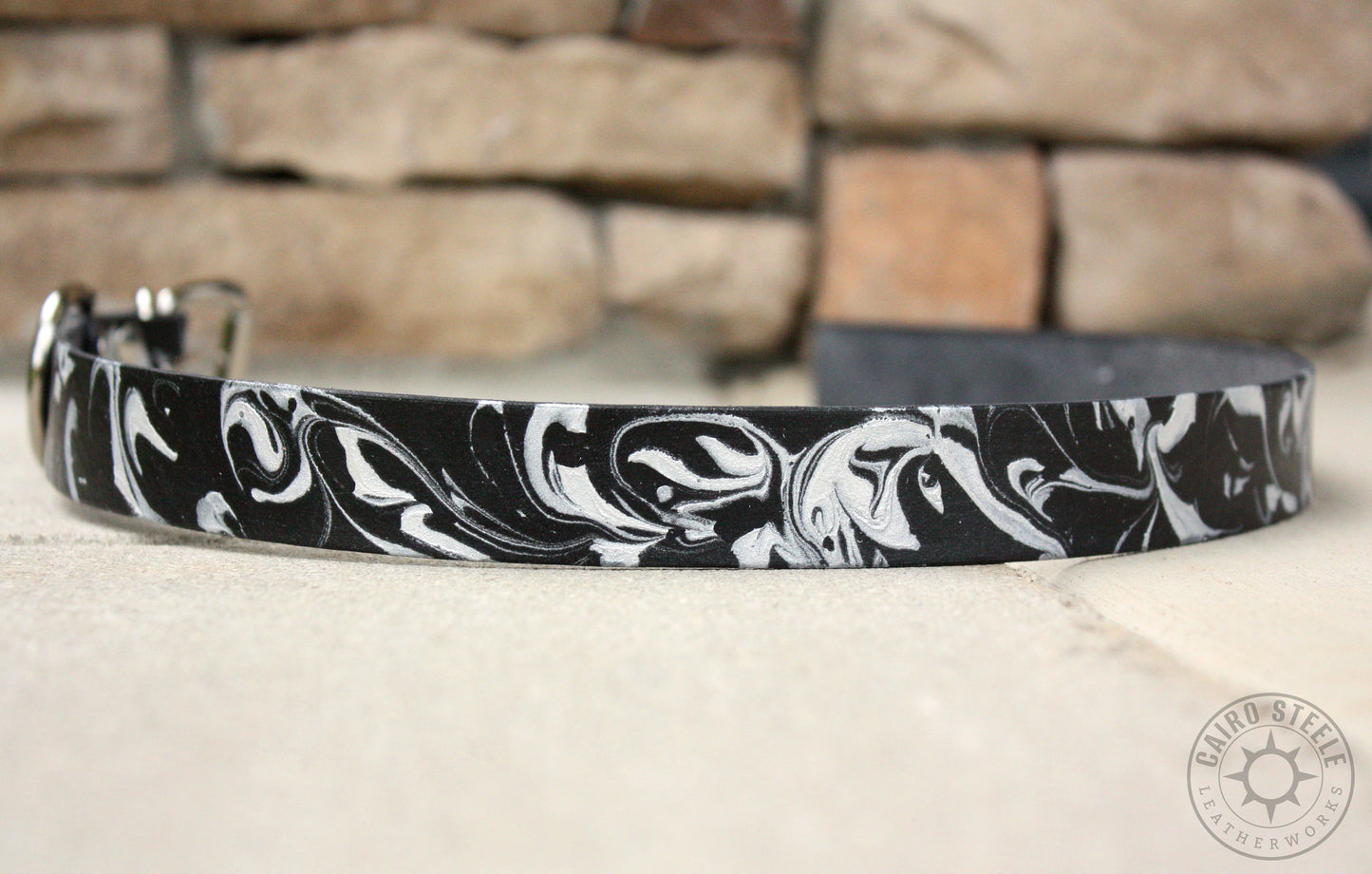Metallic Marbled Leather Day Collars [Multiple Colors]