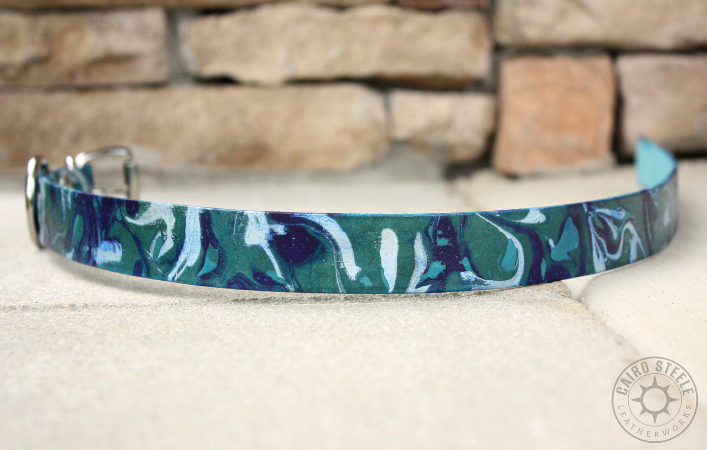 Metallic Marbled Leather Day Collars [Multiple Colors]