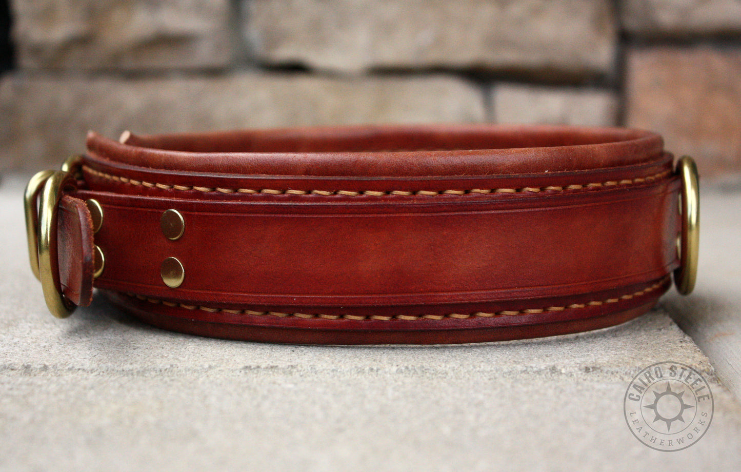 English Tan Leather Collar OR Cuffs