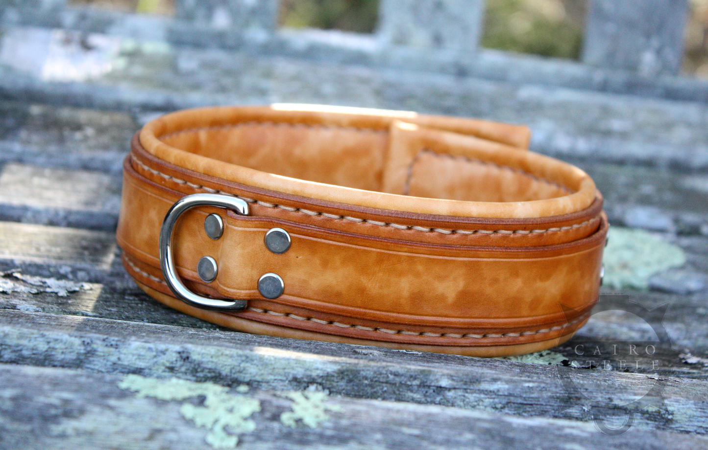 Saddle Tan Leather Collar
