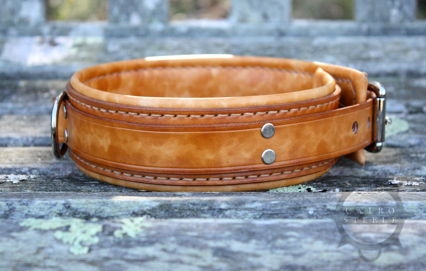 Saddle Tan Leather Collar