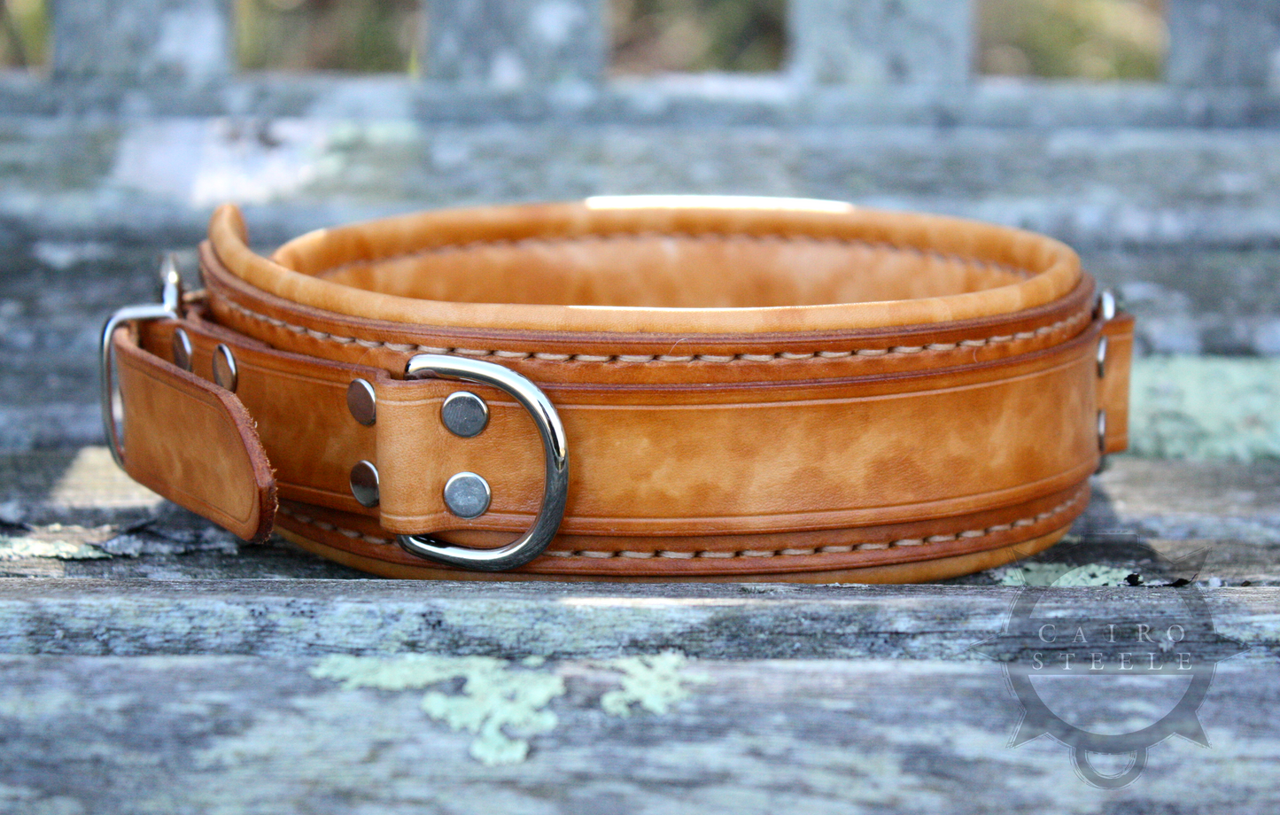 Saddle Tan Leather Collar
