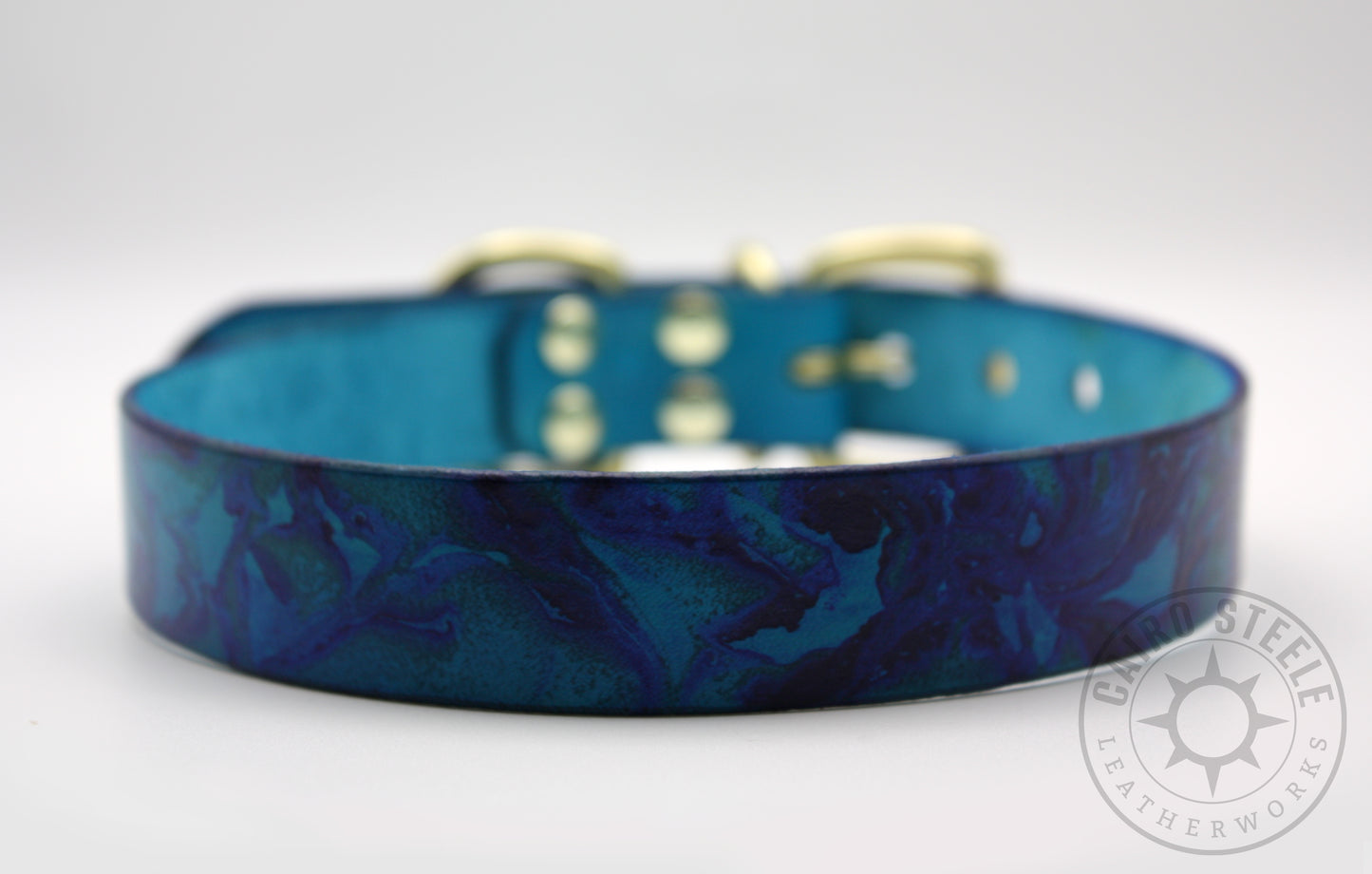 Marble Fade Day Collar: Cerulean/Blue