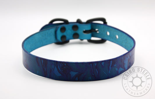Marble Fade Day Collar: Cerulean/Blue