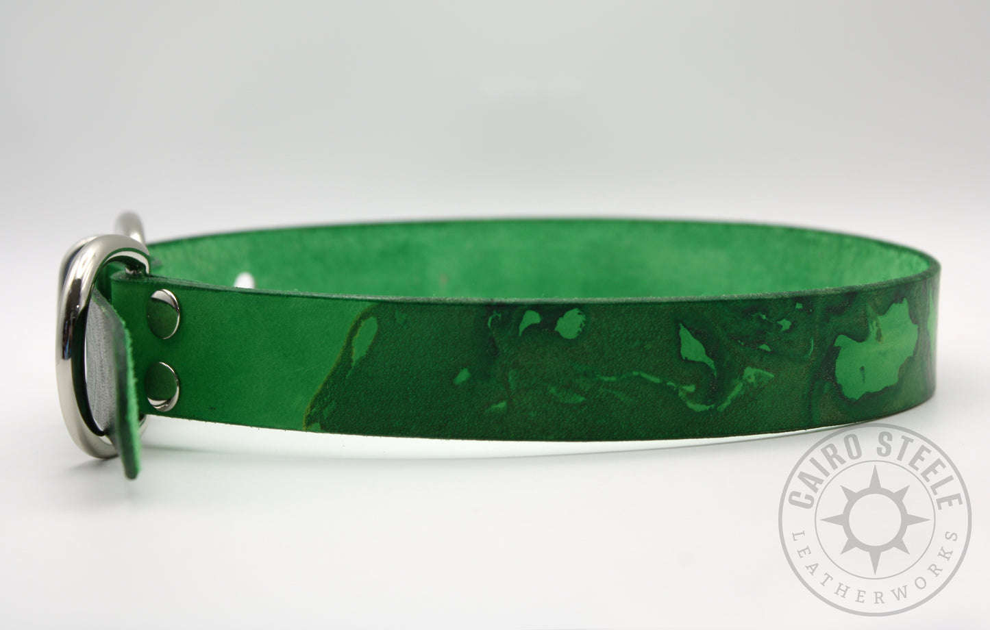 Marble Fade Day Collar: Green/Dark Green