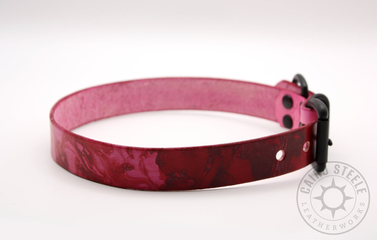 Marble Fade Day Collar: Light Pink/Hot Pink