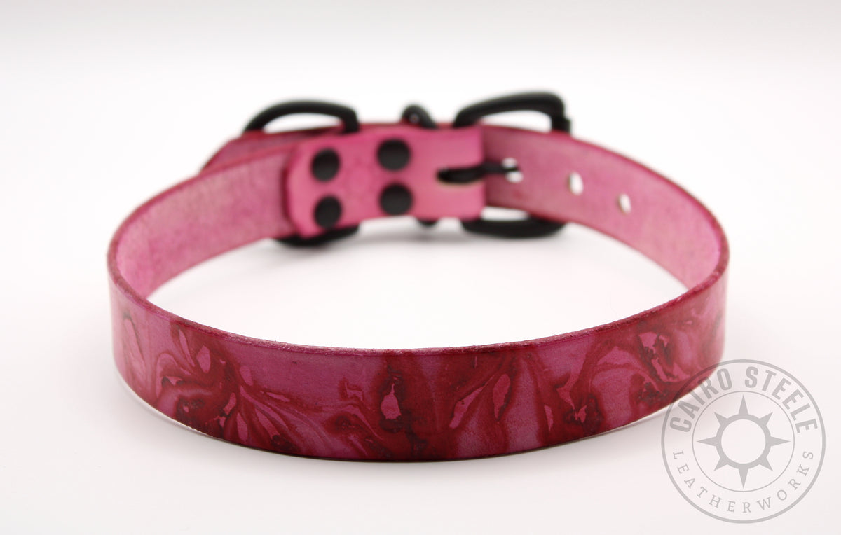 Marble Fade Day Collar: Light Pink/Hot Pink