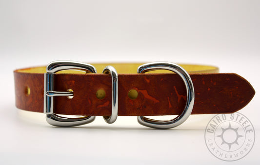 Marble Fade Day Collar: Yellow/Orange
