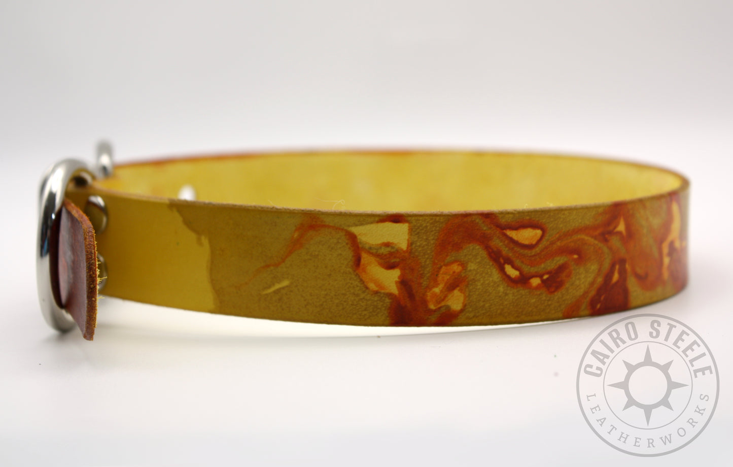 Marble Fade Day Collar: Yellow/Orange