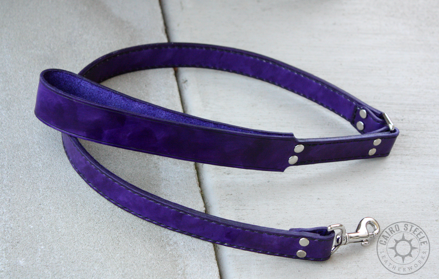 Purple & Black Dragonscale Collar & Leash [2025]