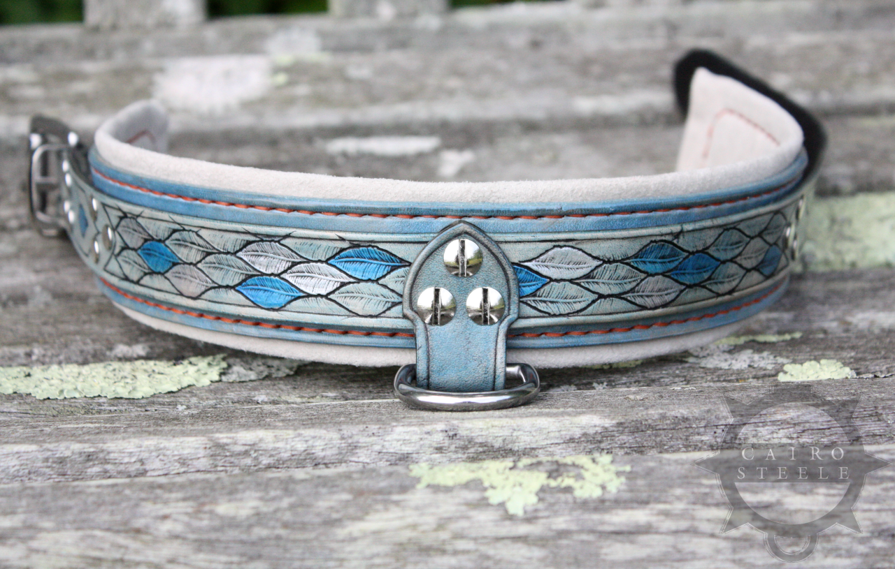 Feather Stamped Collar & Cuff Set [2024]
