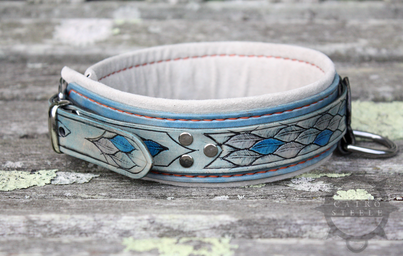 Feather Stamped Collar & Cuff Set [2024]