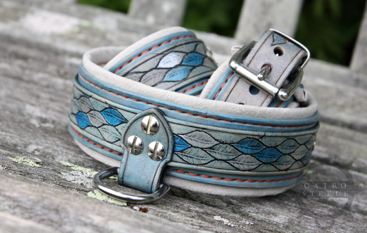 Feather Stamped Collar & Cuff Set [2024]